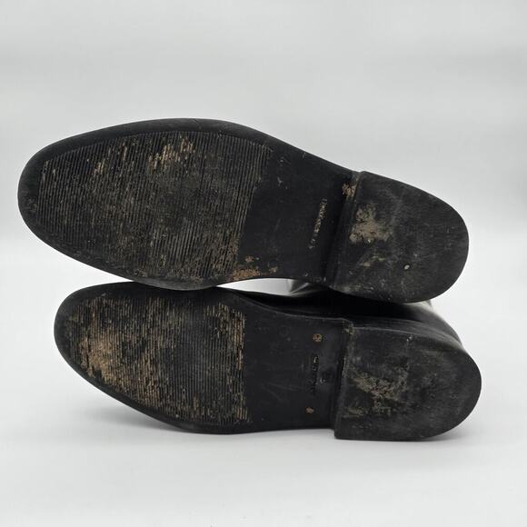 Aigle Black tall leather lined waterproof rain riding boots 41/9 - Picture 9 of 14